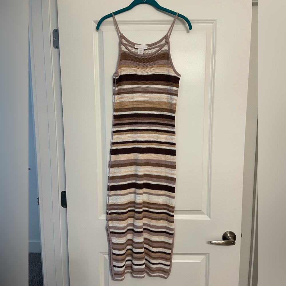 House of Harlow Crochet Midi Dress